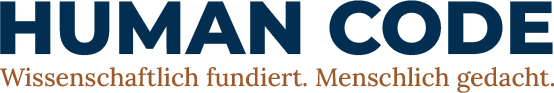 Human Code Logo – Wissenschaftlich fundiert, menschlich gedacht. System für mentale Stärke, innere Ruhe und nachhaltige Gesundheit.